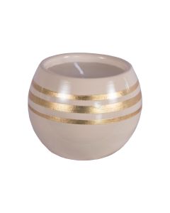 Vela Casca de Ovo M Carolina Haveroth - Alto Brilho -  Jasmin